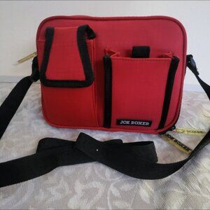 Joe Boxer red vintage makeup bag NWOT
